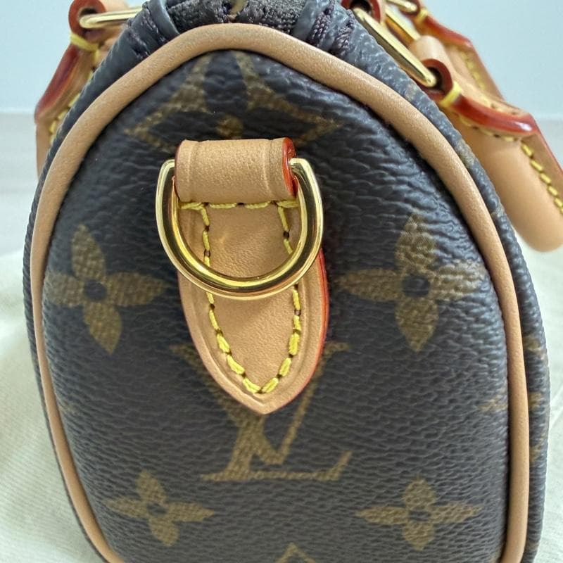 LOUIS⭐️V16cm Speedy nano モノグラム レザーバッグ