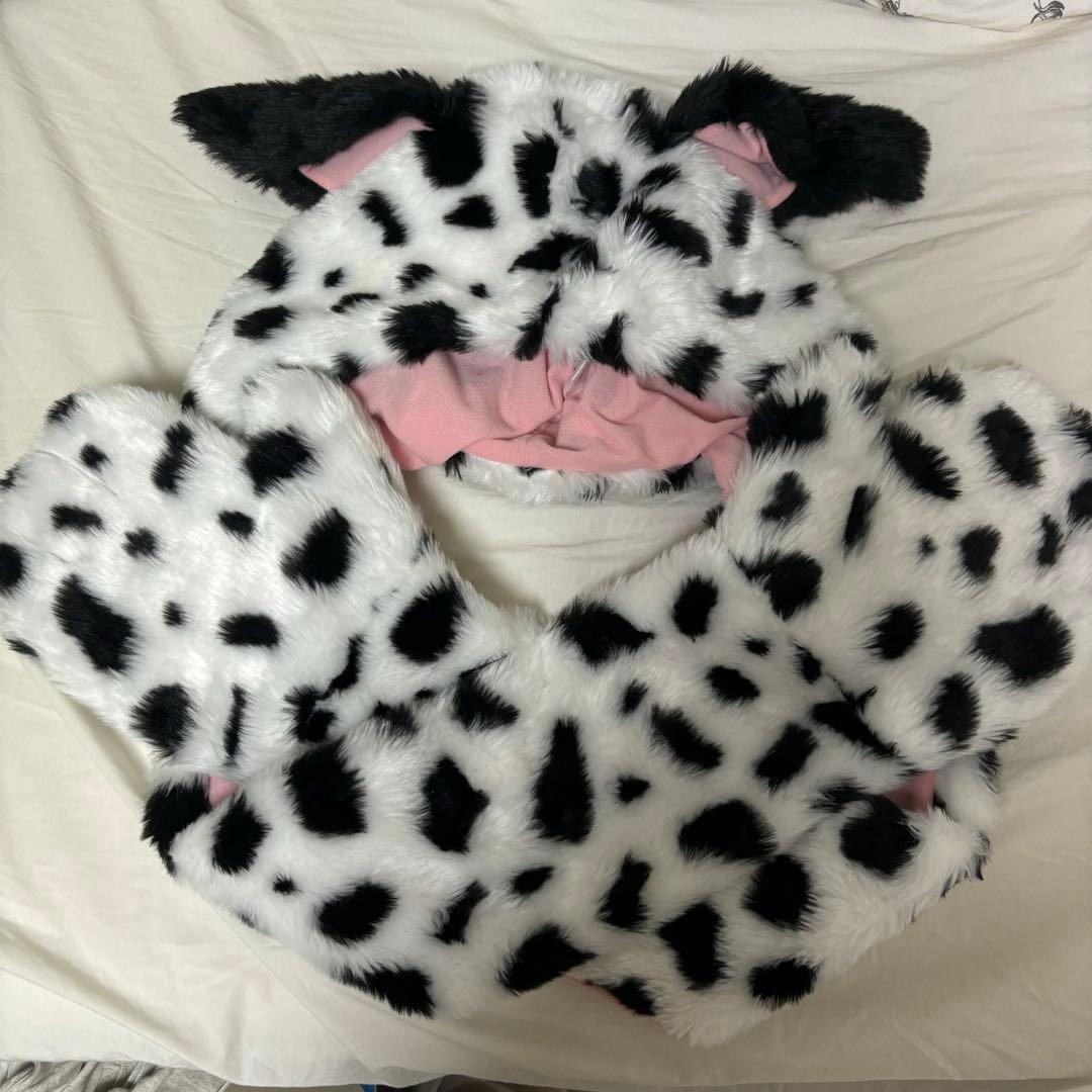 101匹わんちゃん ダルメシアン柄 マフラーキャップ