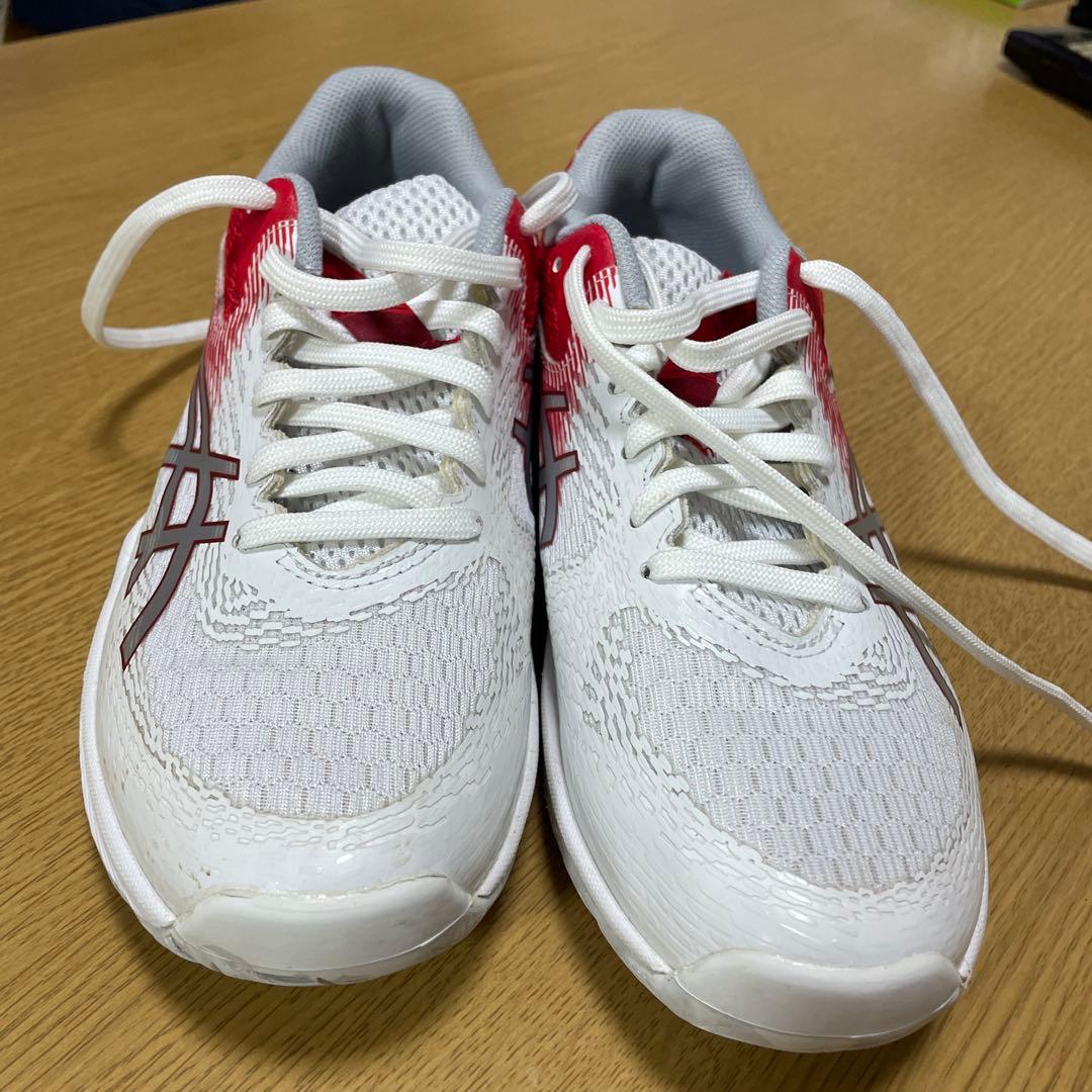 asics バレーボールシューズ ホワイト/レッド　23cm