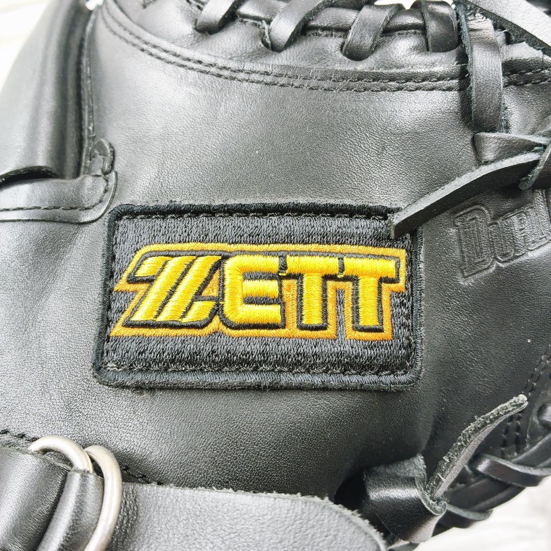 【ZETT】ゼット 軟式 キャッチャーミット 右利き 一般用 黒