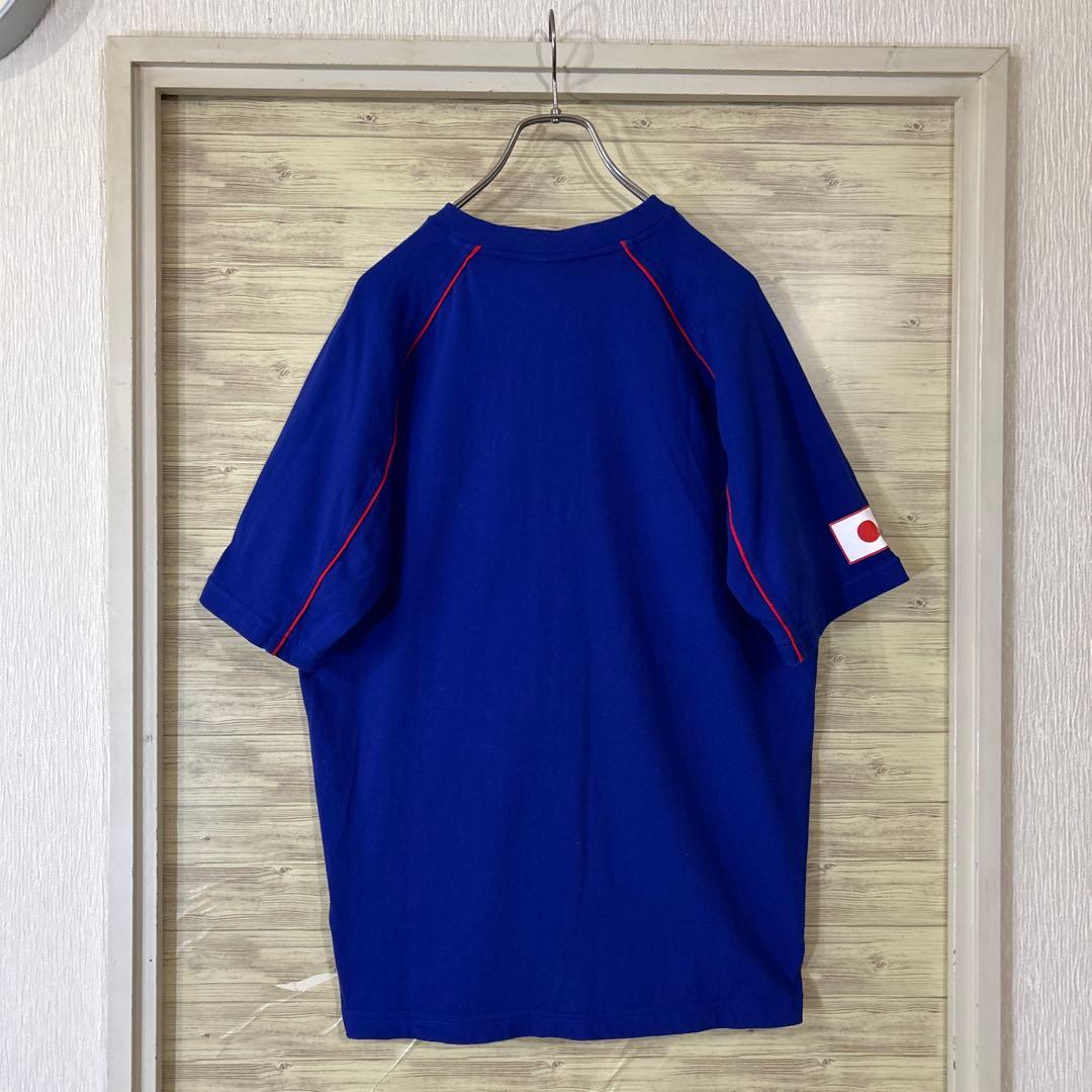 【レア00s_非売品】アディダス×サッカー日本代表 ×KIRIN 青色　L古着