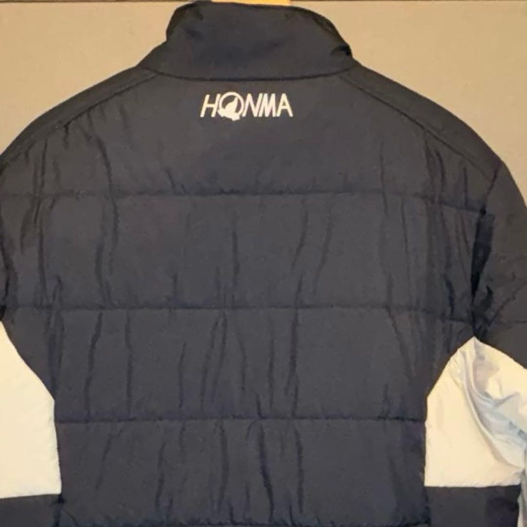 HONMA /本間ゴルフ　ネイビー ホワイト ダウンゴルフウエア軽量　サイズＬ