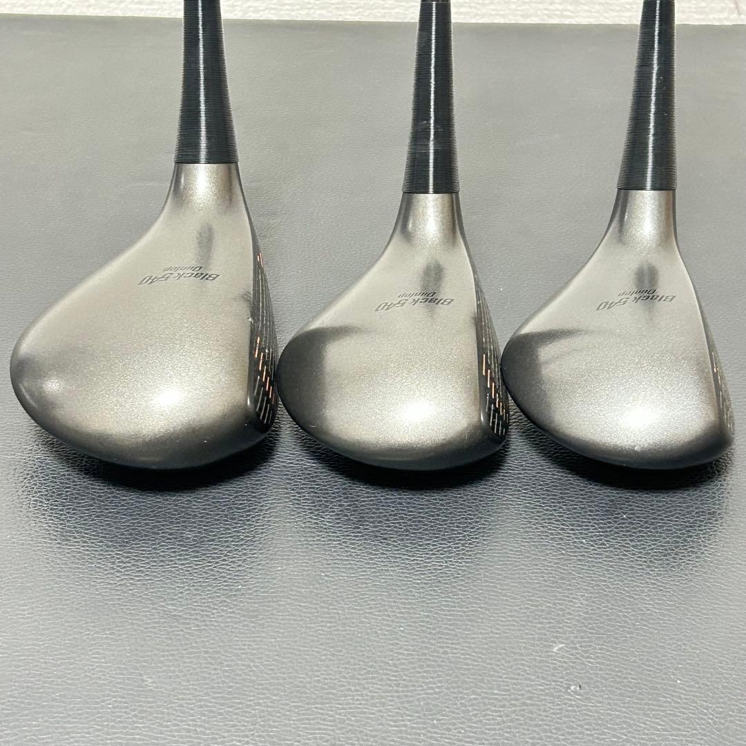 希少 ダンロップ パーシモン Black 540 ウッド3本 カーボンフェース