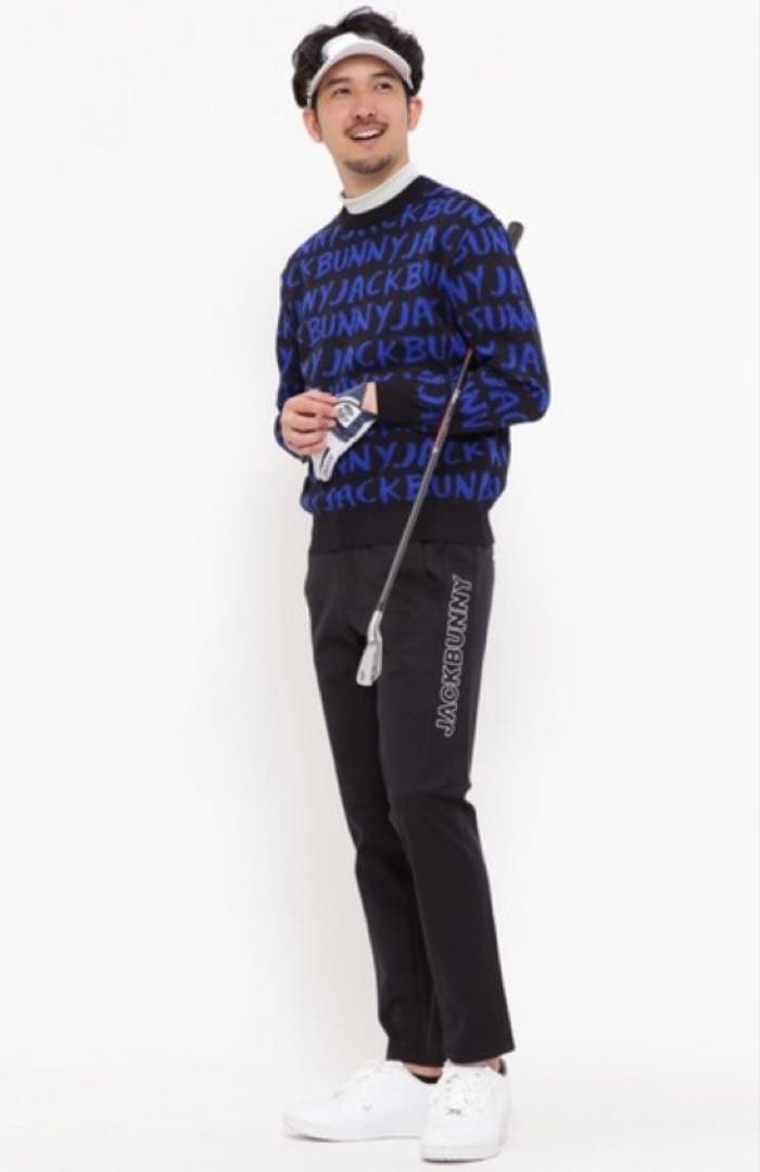 ジャックバニー メンズ ツイルストレッチ ゴルフパンツ 未使用タグ付 M 春夏