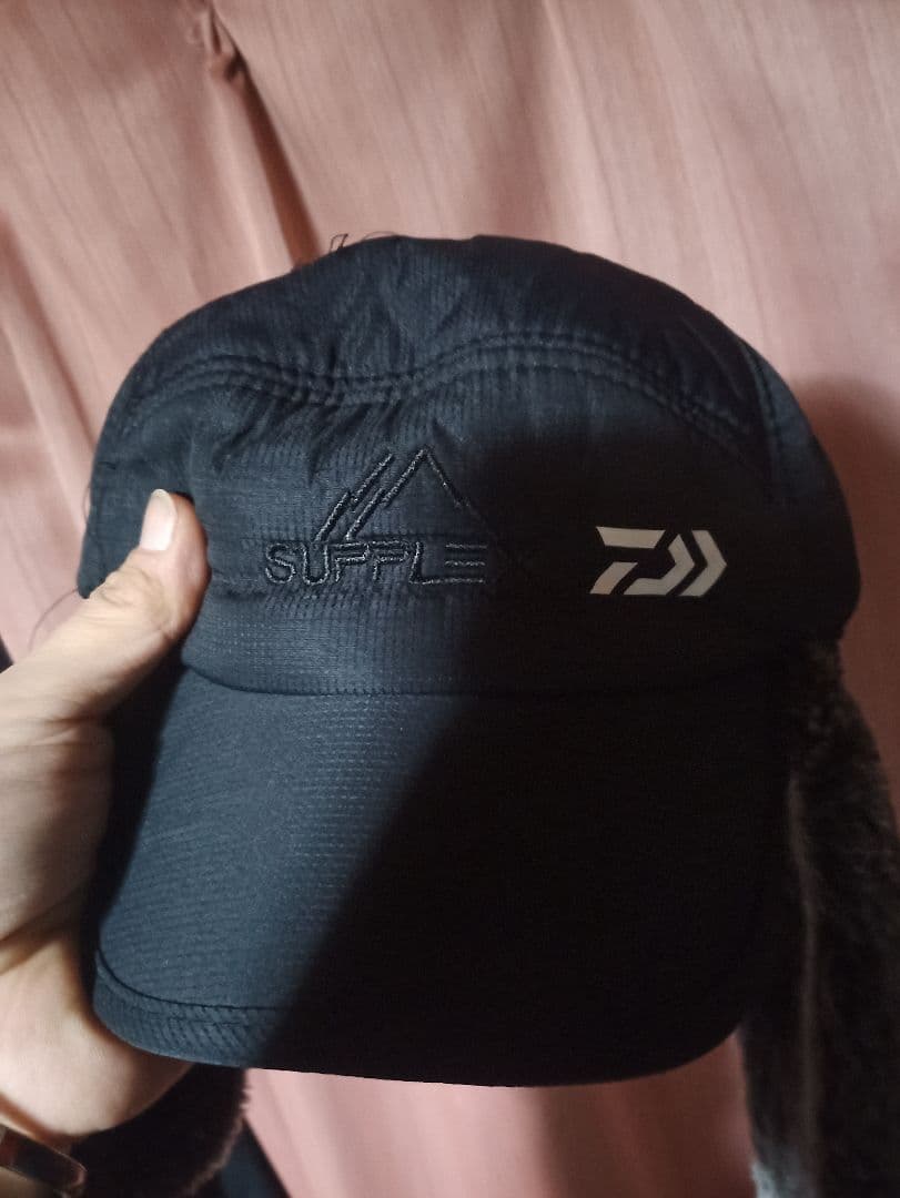 【売約済】DAIWAダイワ　釣り帽子 フェイスマスク欠品 ベルベット【倉庫D】