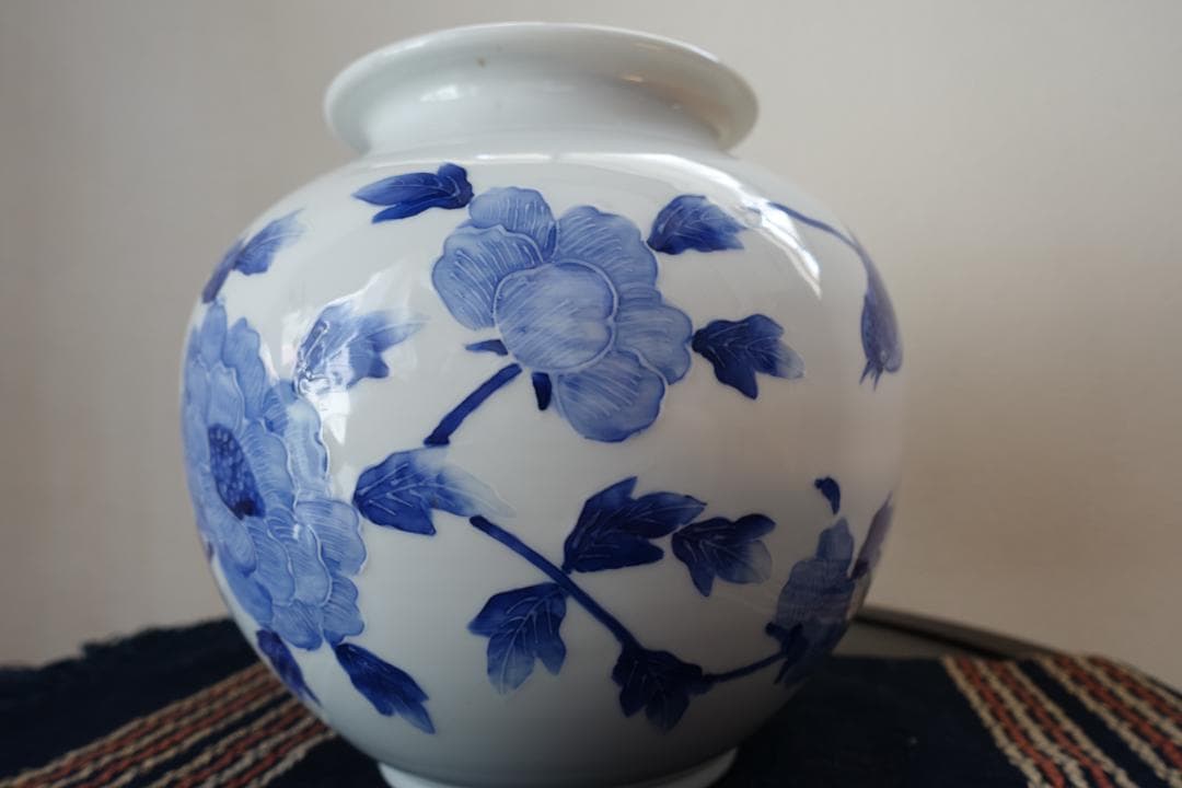 228 花瓶　清水焼 萬珠堂