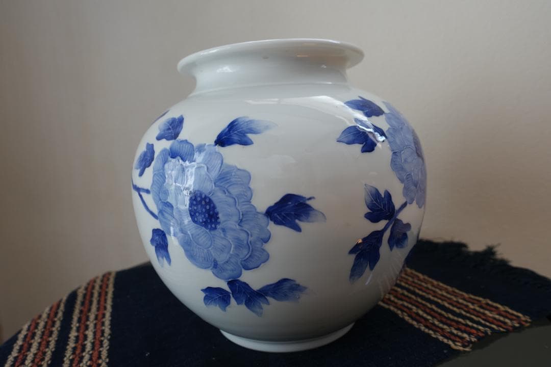 228 花瓶　清水焼 萬珠堂