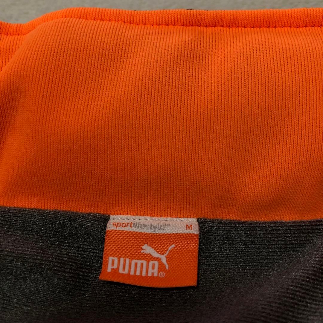 良品　y2k PUMA プーマ　プージャ　光沢ナイロンセットアップ　ネイビー　M