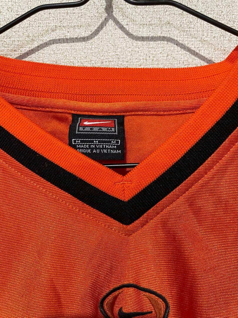 Nike オレンジ 長袖シャツ　ゲームシャツ