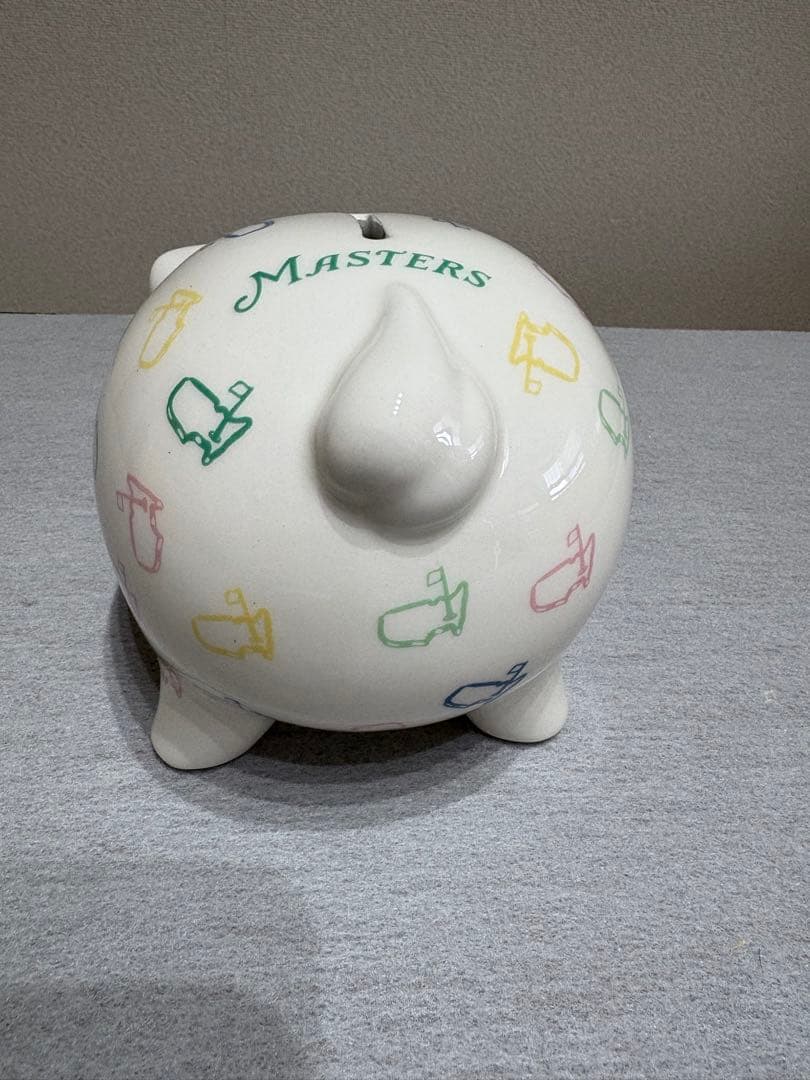最終値下げ　レア品　マスターズ　陶器製貯金箱