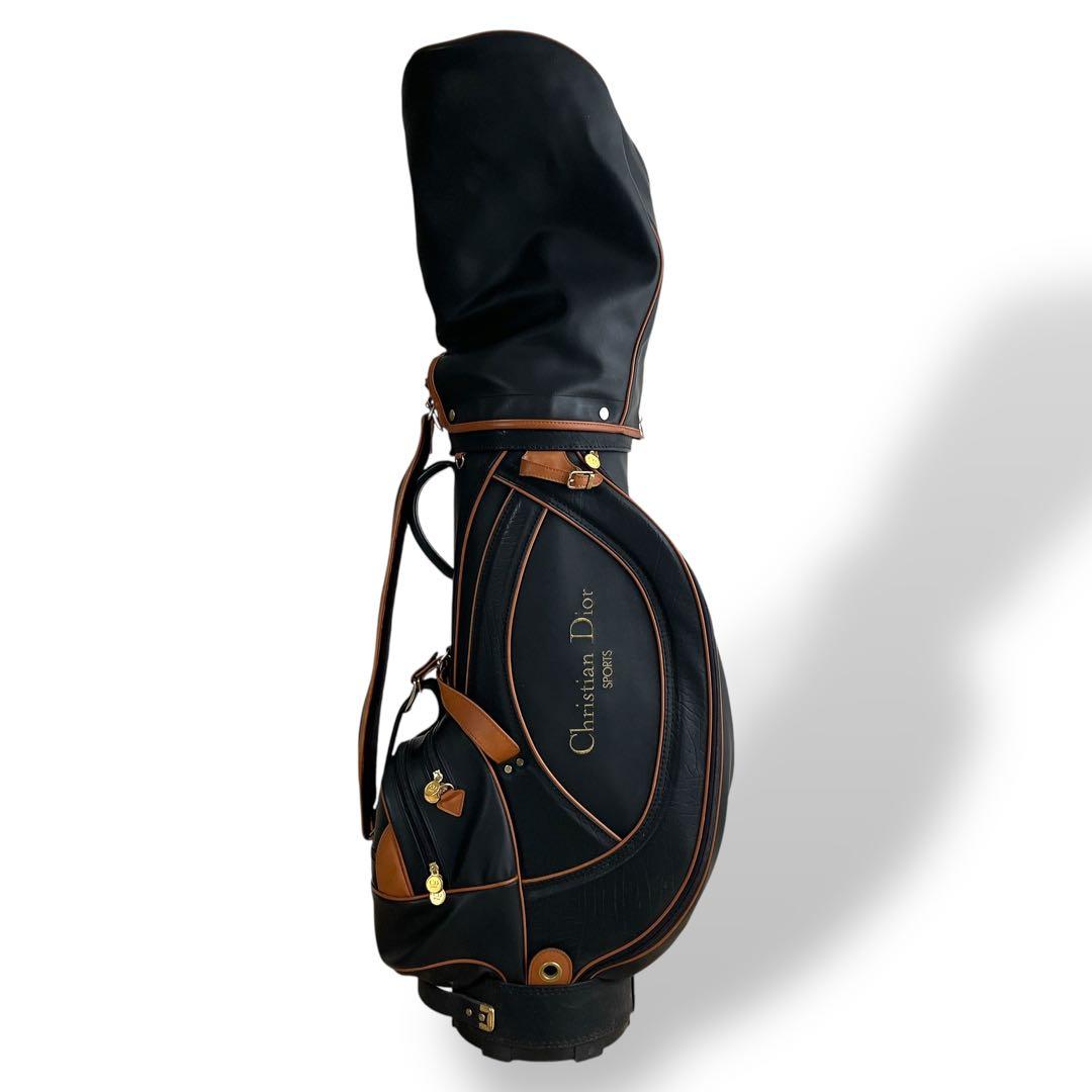 Dior ディオール　キャディバッグ　SPORTS ロゴ金具　ブラック　レザー