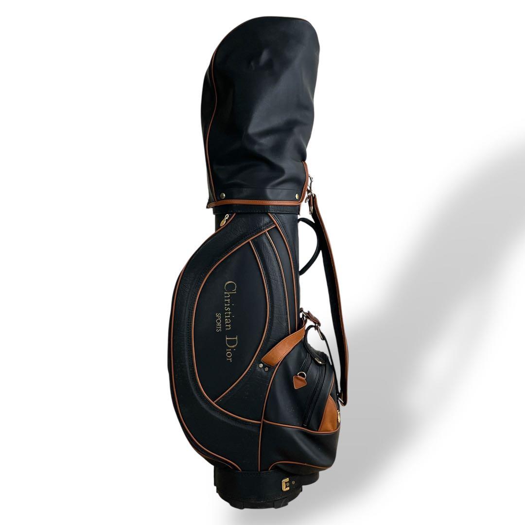 Dior ディオール　キャディバッグ　SPORTS ロゴ金具　ブラック　レザー