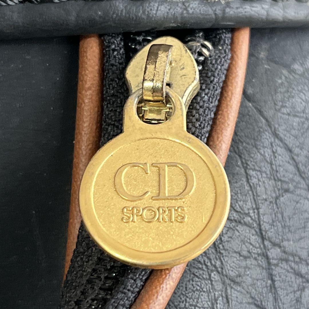 Dior ディオール　キャディバッグ　SPORTS ロゴ金具　ブラック　レザー