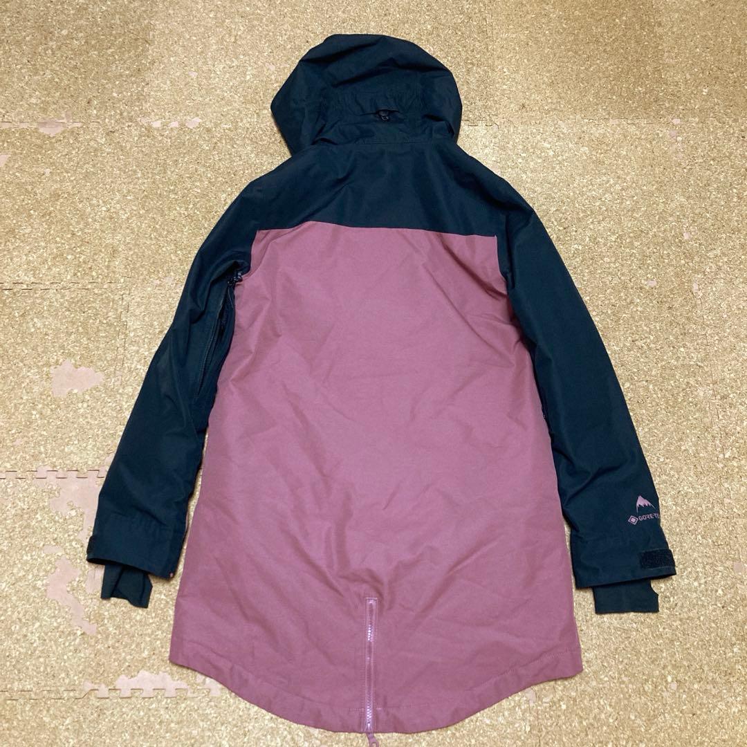 【未使用級】バートン BURTONゴアテックススノボジャケットXSレディース黒紫