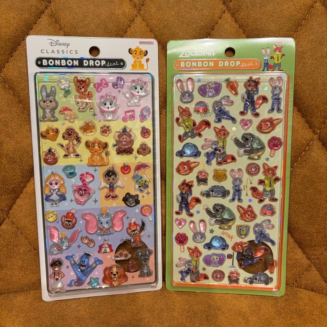 国内正規品！ボンボンドロップシール✩︎ディズニー第二弾【4枚セット】