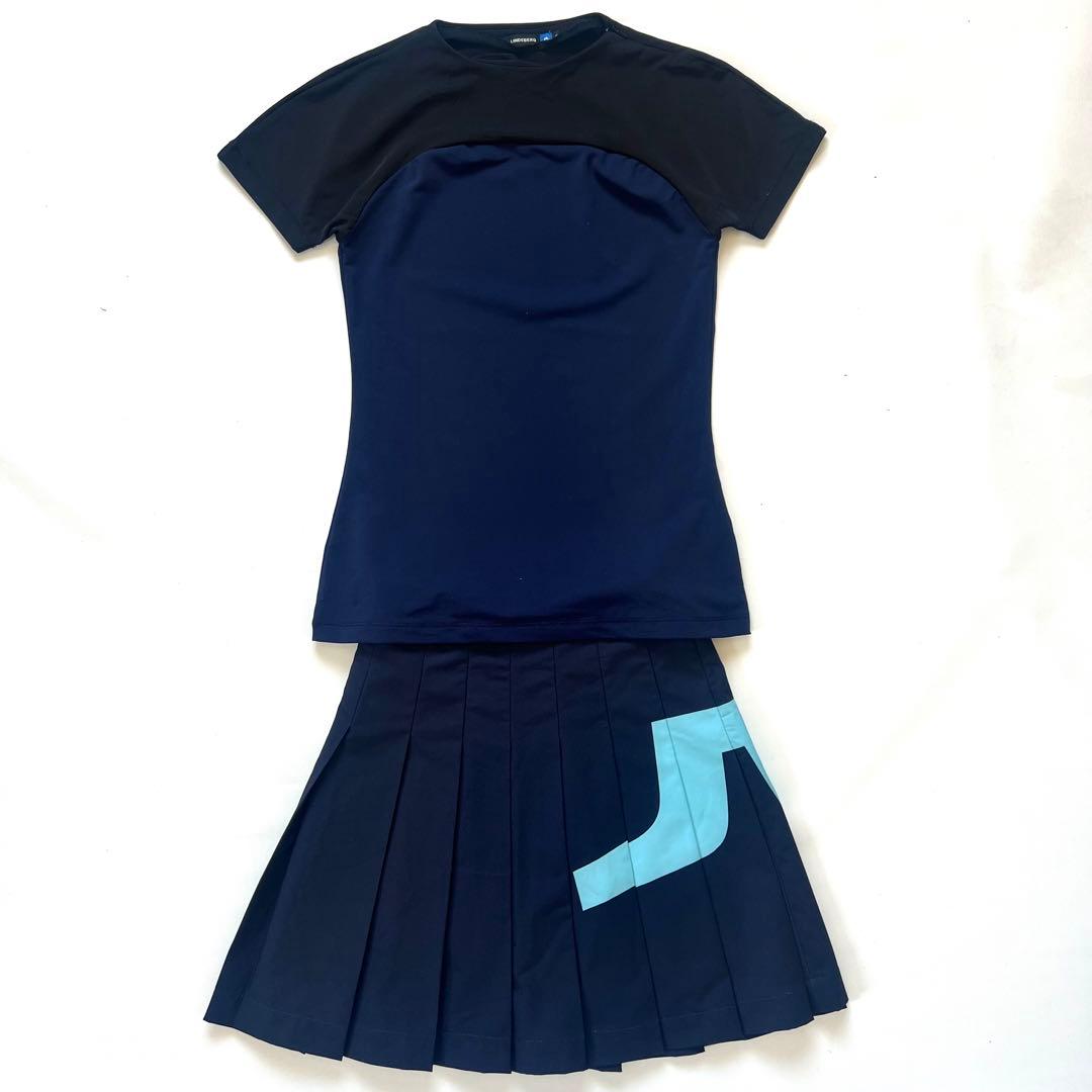 J.LINDEBERG ジェイリンドバーグ　セットアップ　シャツ　スカート　ロゴ