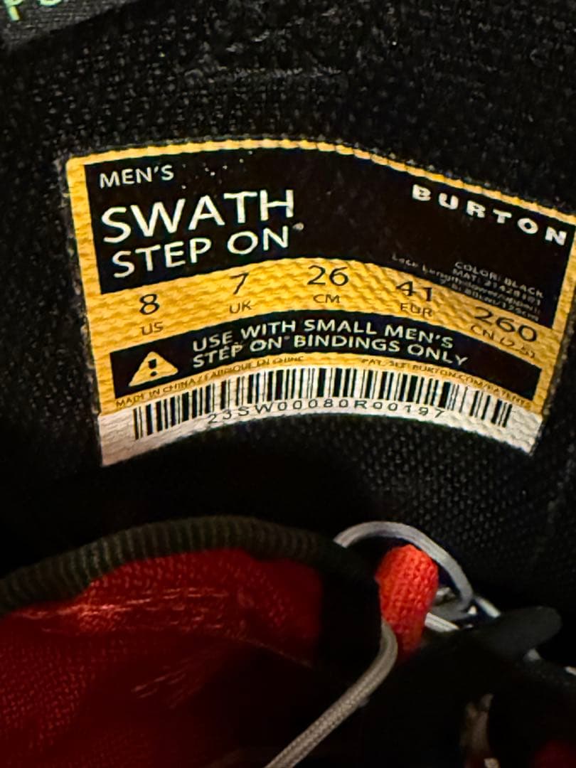 メンズ BURTON/FLUX ステップオン セット 26cm