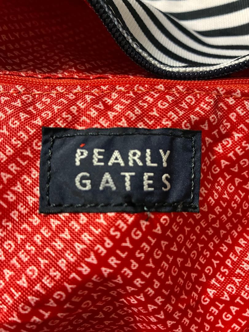 PEARLY GATES ストライプ トートバッグ