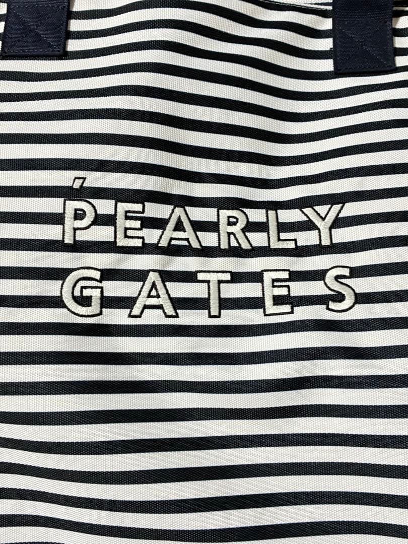 PEARLY GATES ストライプ トートバッグ