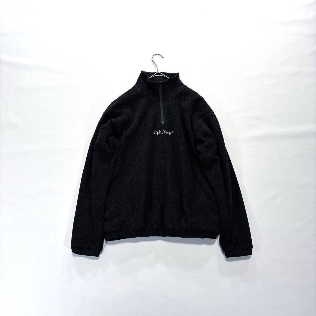 Cph/Golf キャプテンズヘルムゴルフ　ハーフジップ　フリース　黒　S
