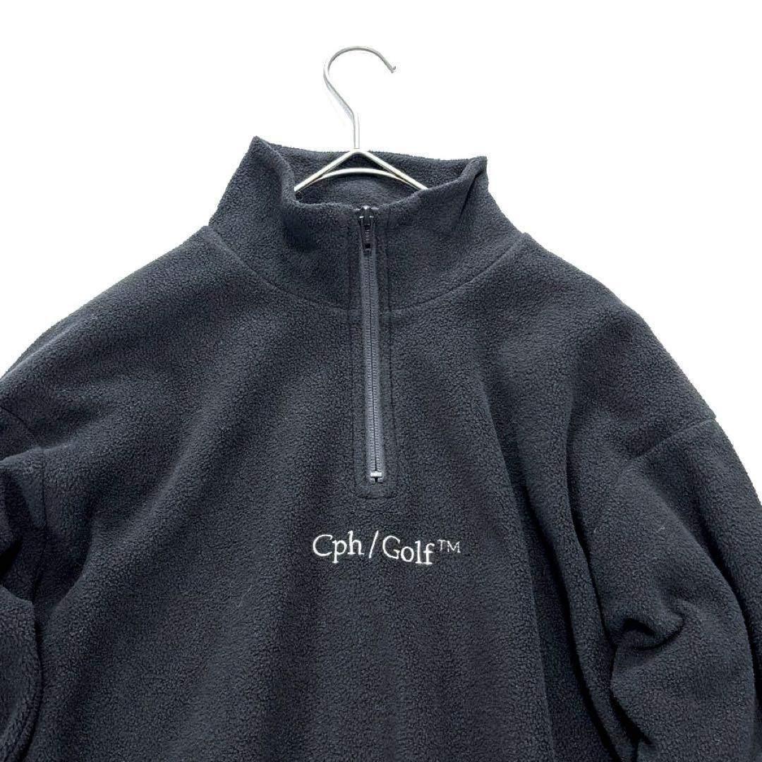 Cph/Golf キャプテンズヘルムゴルフ　ハーフジップ　フリース　黒　S