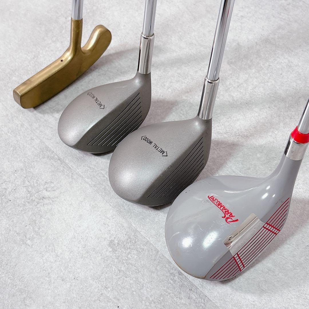 T482 ミズノ 他 ゴルフクラブ レディース セット 赤 レッド 初心者 練習