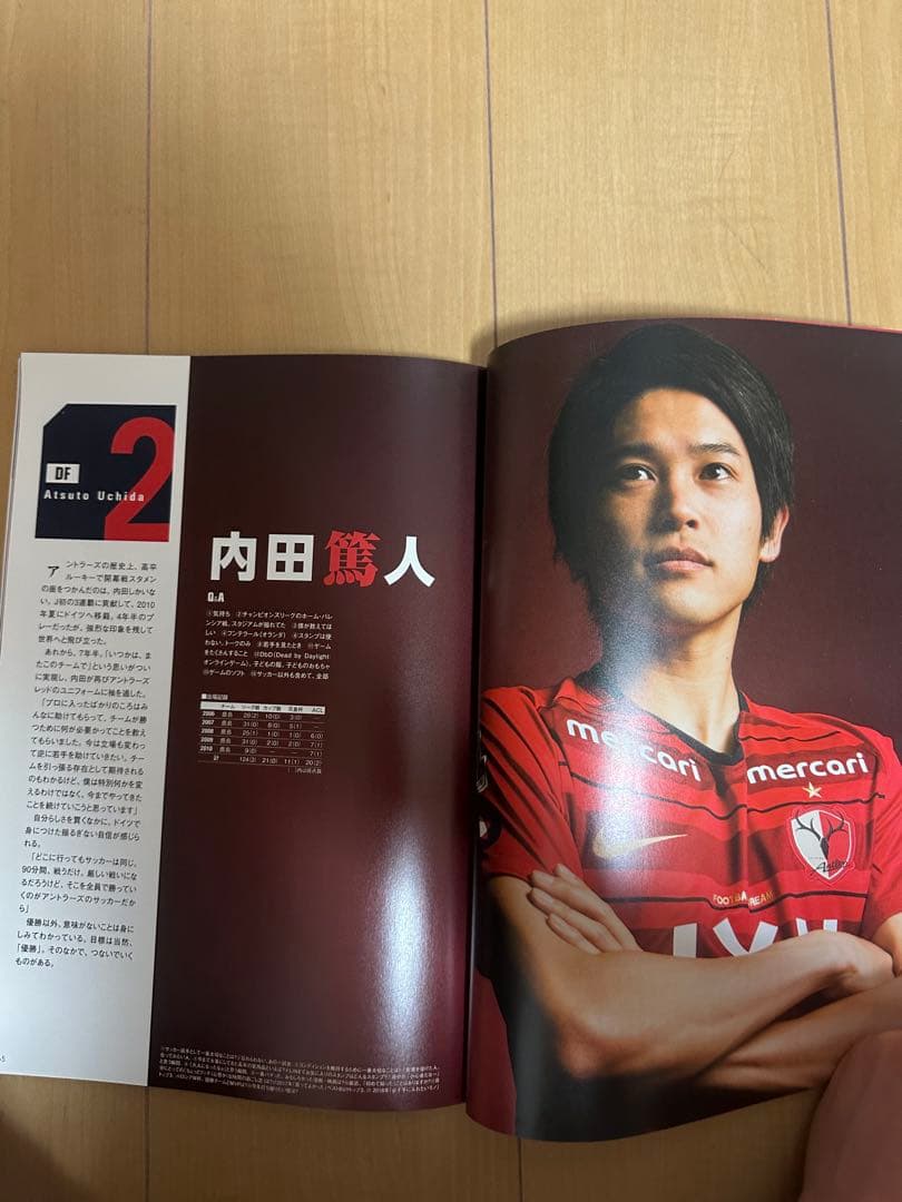 鹿島アントラーズ YEARSBOOK 選手直筆サイン入り