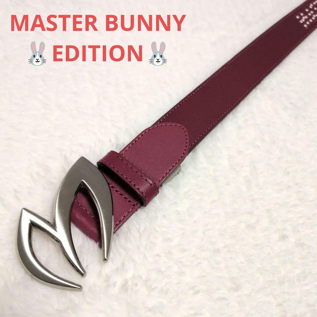 美品♡マスターバニー トップ式ベルト ワインレッド MASTER BUNNY