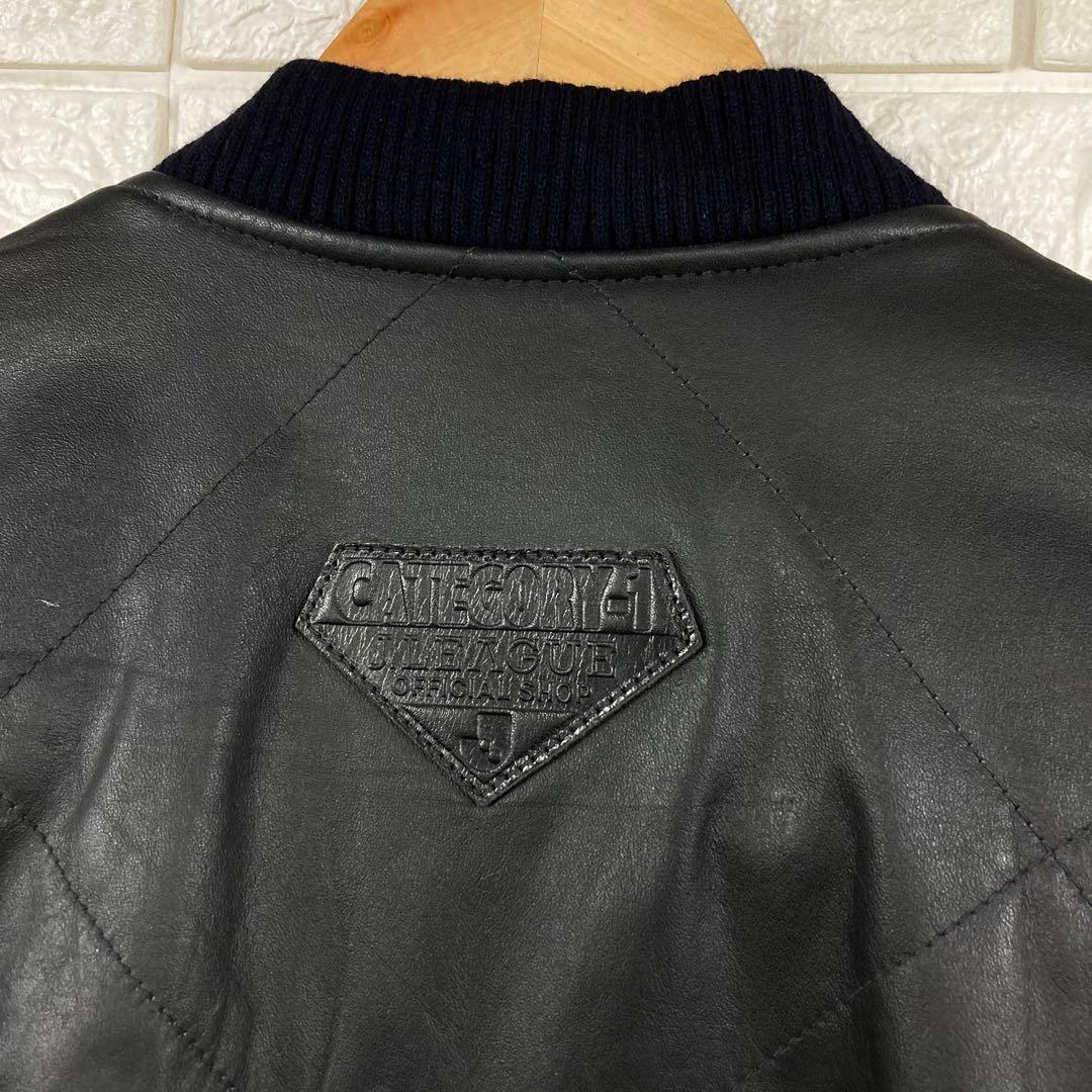 当時もの　jリーグ official leather jacket ブラック