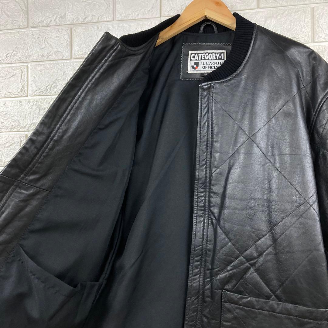 当時もの　jリーグ official leather jacket ブラック