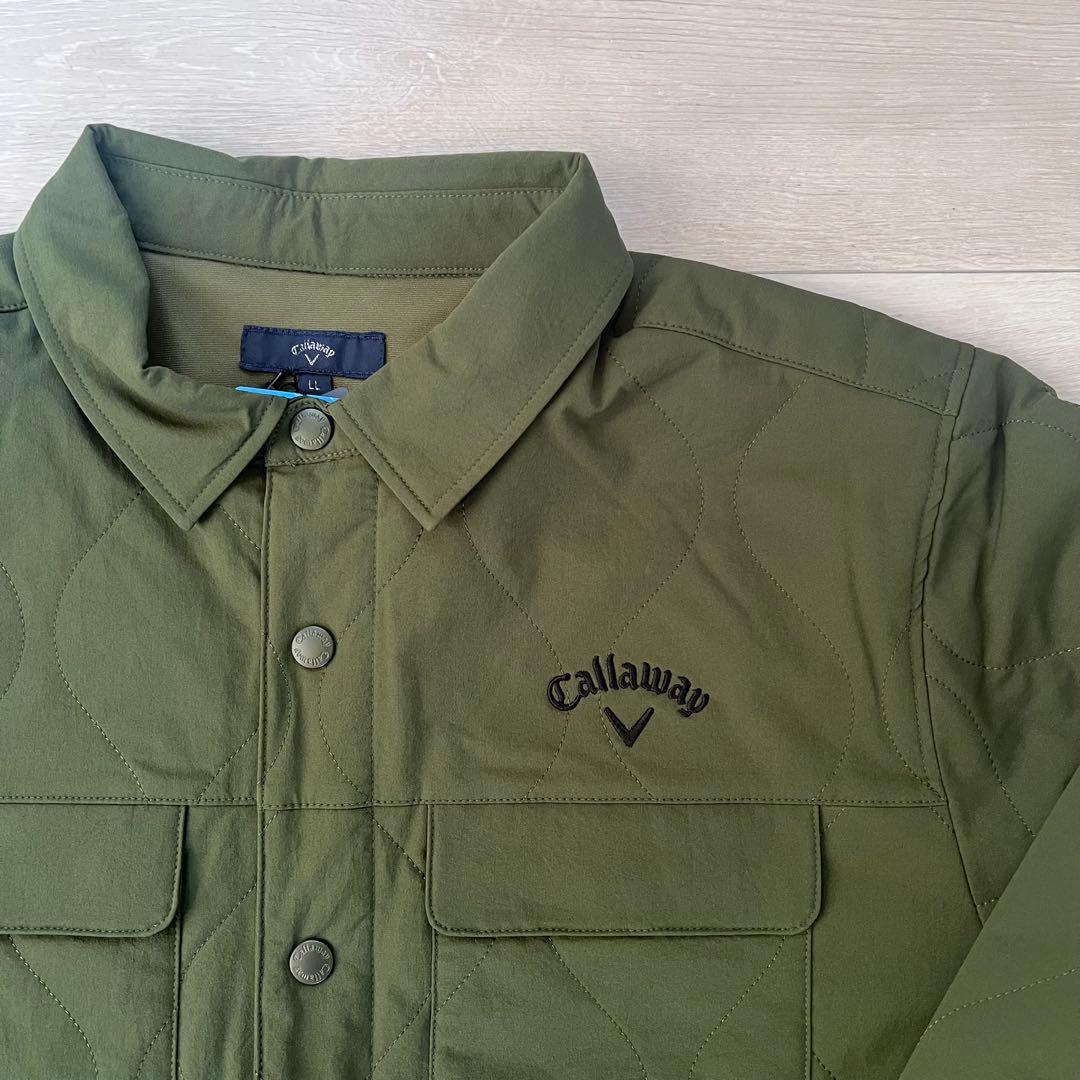 キャロウェイ CALLAWAY メンズ中綿フルボタンジャケット カーキLL レア