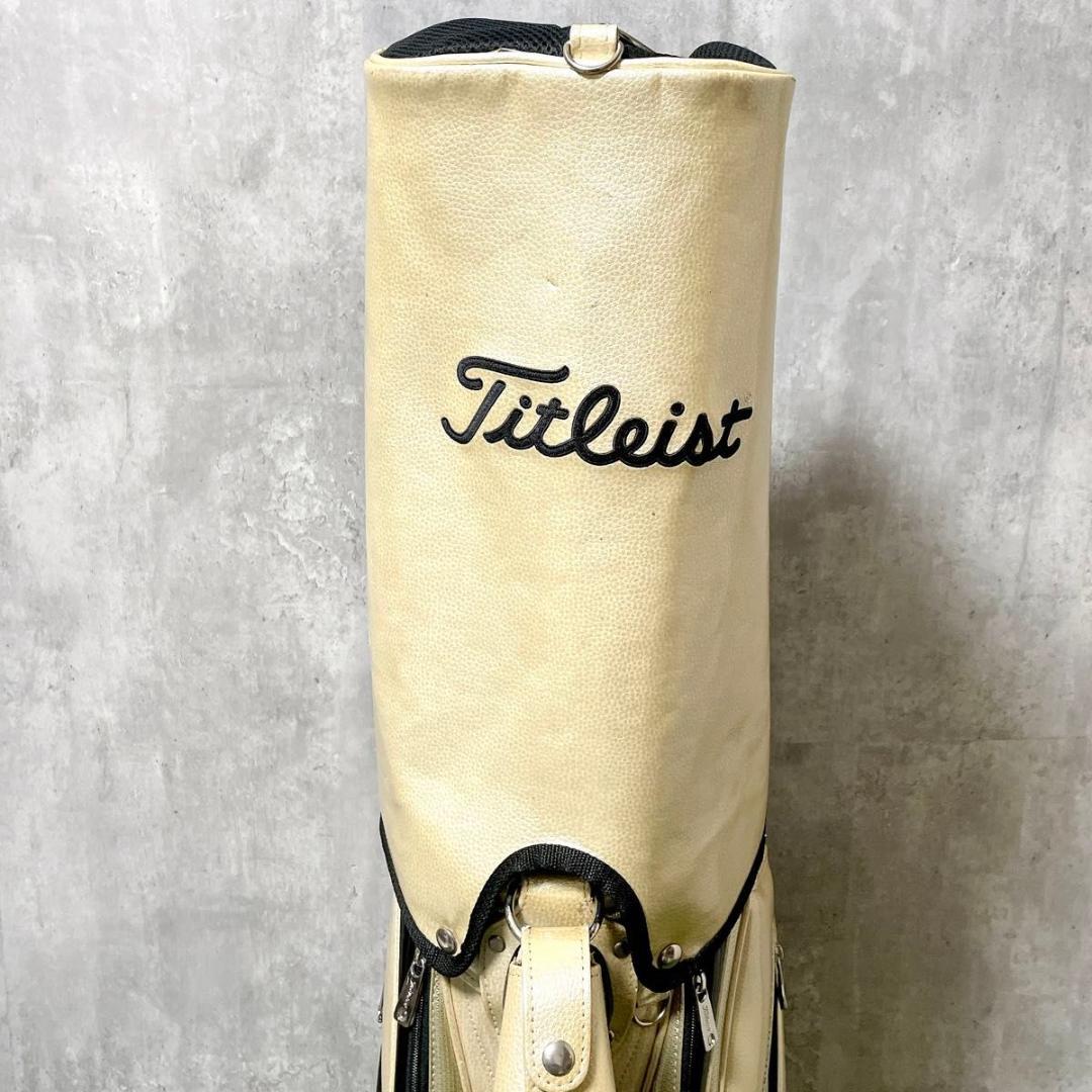 限定品 タイトリスト キャディバッグ 3点式 メダリオン エナメルゴールド
