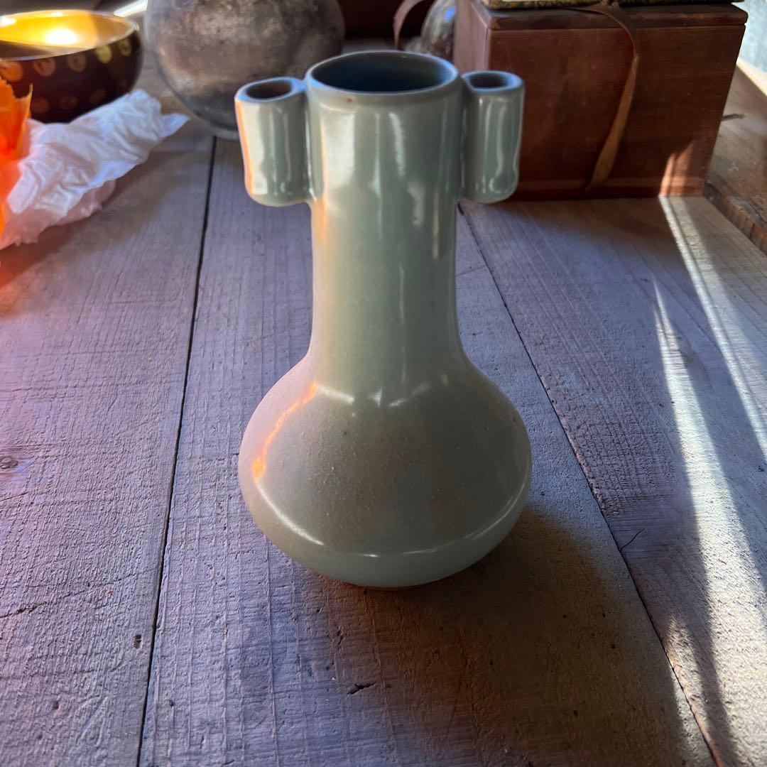 実家整理 先先代の茶道具　古い花瓶　中国？