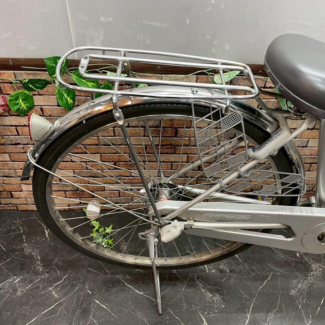 【137】一般車 シティー車 ARPEGE シルバー 26インチ 内装変速付き