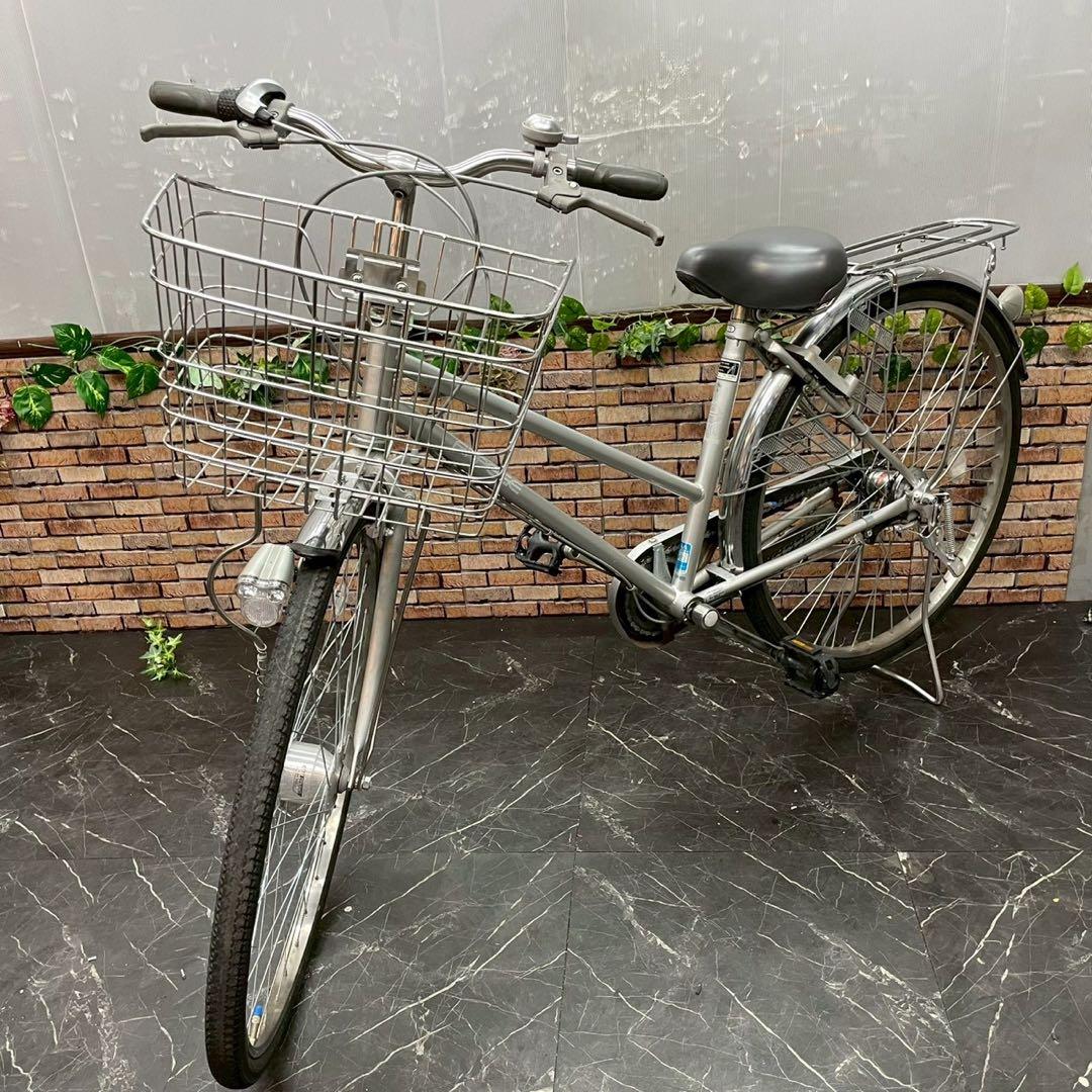 【137】一般車 シティー車 ARPEGE シルバー 26インチ 内装変速付き