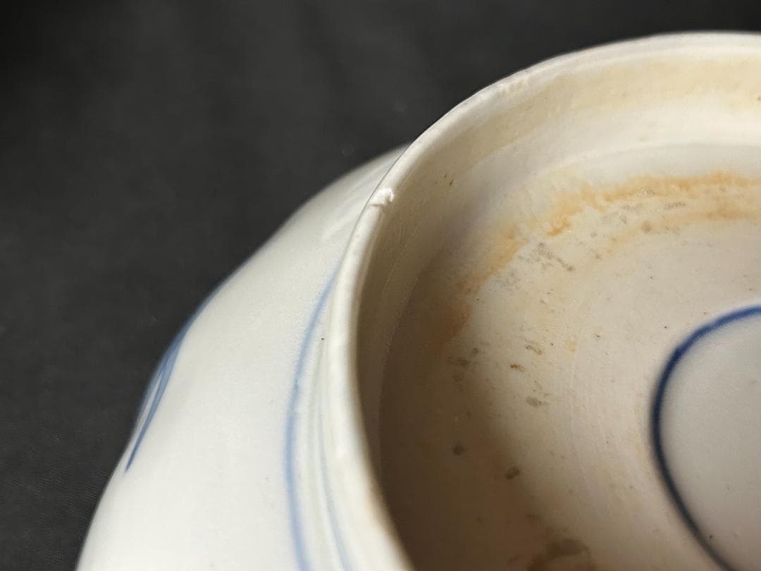 古伊万里 染錦 金彩 花蝶図 中深鉢 俊寛鉢 5客 江戸後期 63