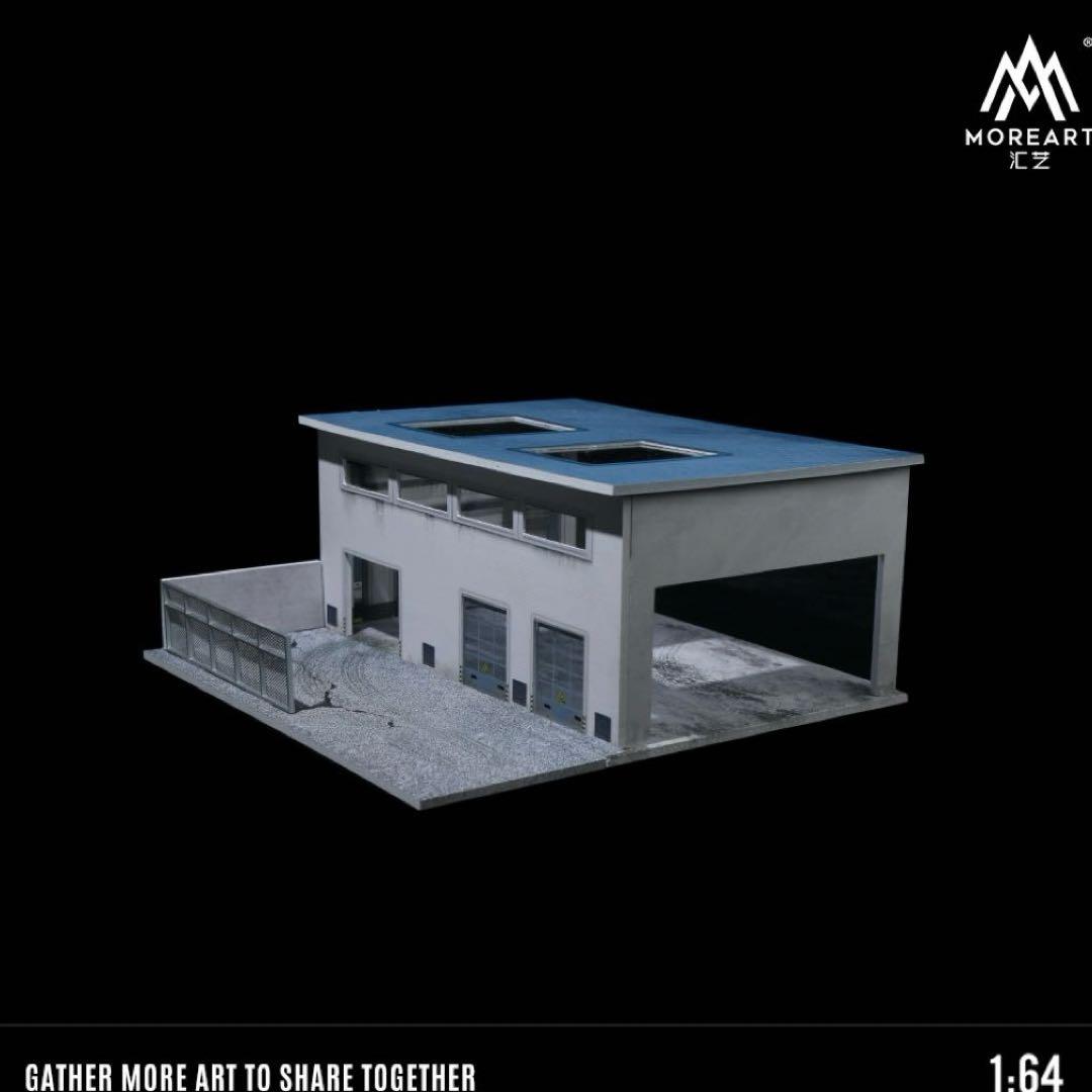 《最新入荷》1/64 大型整備工場モデル LED照明付き 新品・未使用品