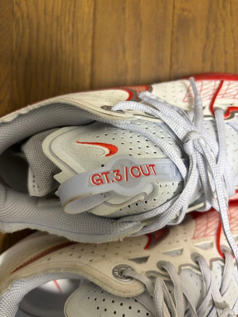 Nike GT3/CUT バスケットボールシューズ ホワイト/レッド