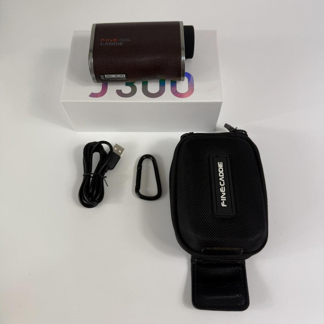 中古 FINE CADDIE レーザー距離計 ファインキャディ J300ブラウン