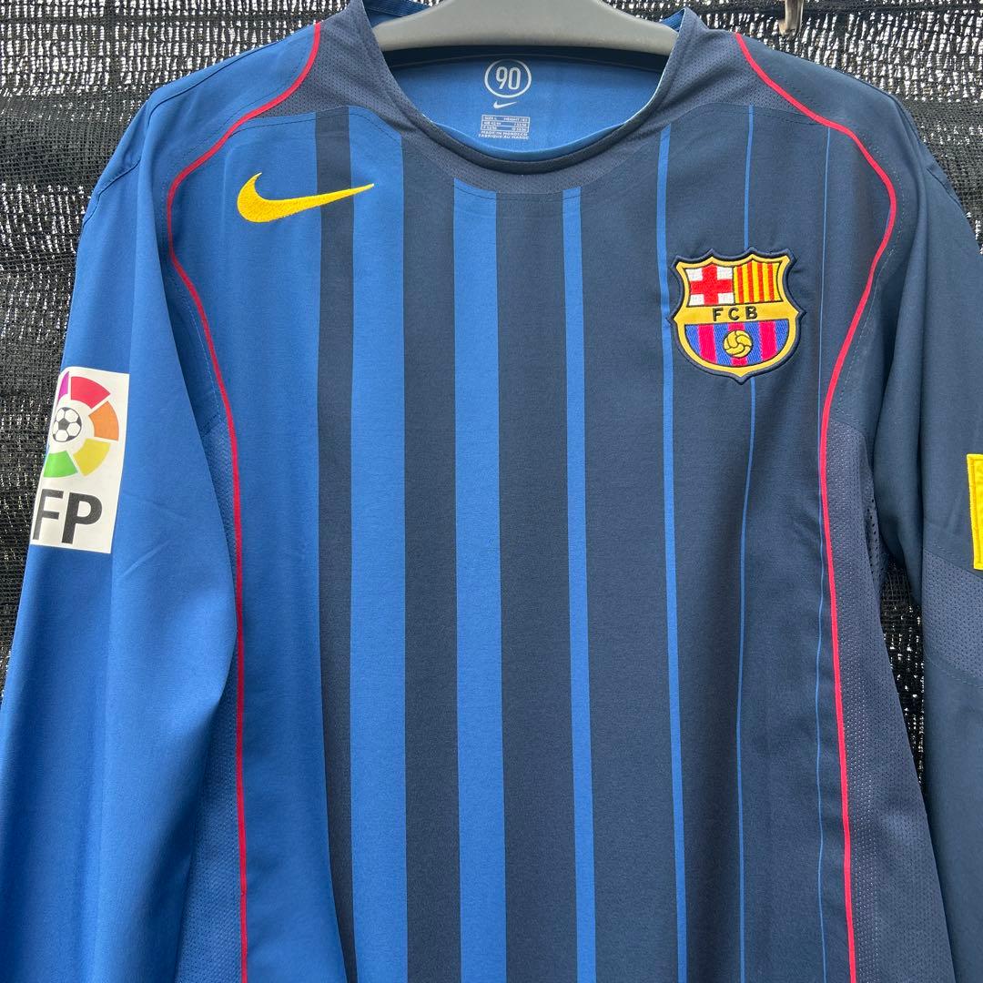 FC Barcelona Nike 長袖ユニフォーム選手支給用ロナウジーニョＬ