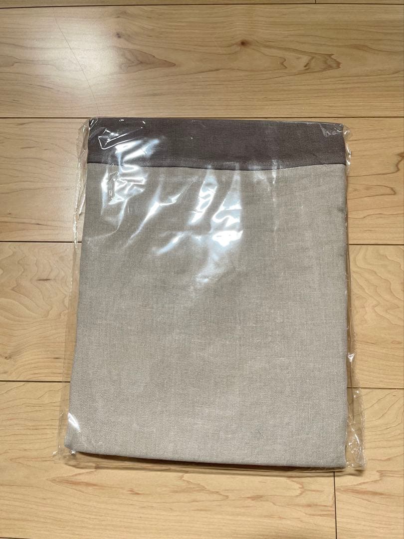 【値下げ中！】ANTRY＊リネン ツートンリボンカーテン 140×230cm