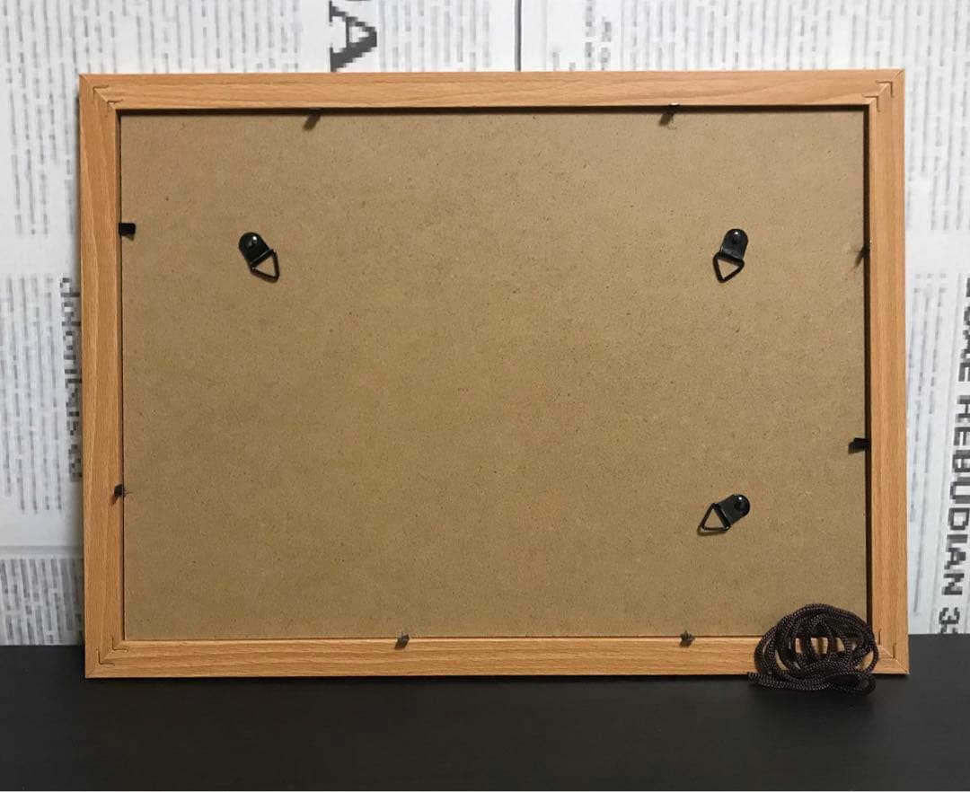 ジブリアート③崖の上のポニョより「坂の上の湊町」額装品32.7㎝×24.0㎝