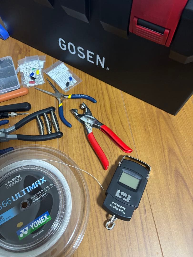 GOSEN ストリングマシン　AM200 工具一式ガット有り ガット張り機