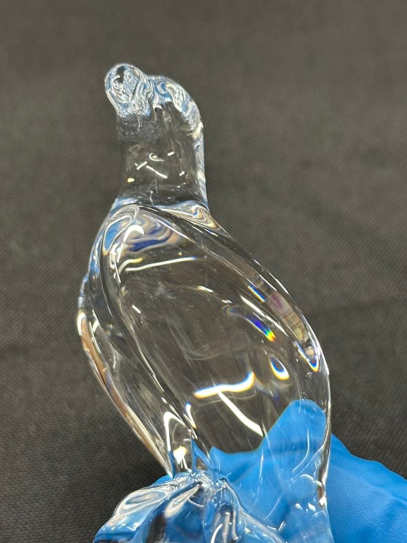 【美品】  Crystal 鳥　置物　イーグル
