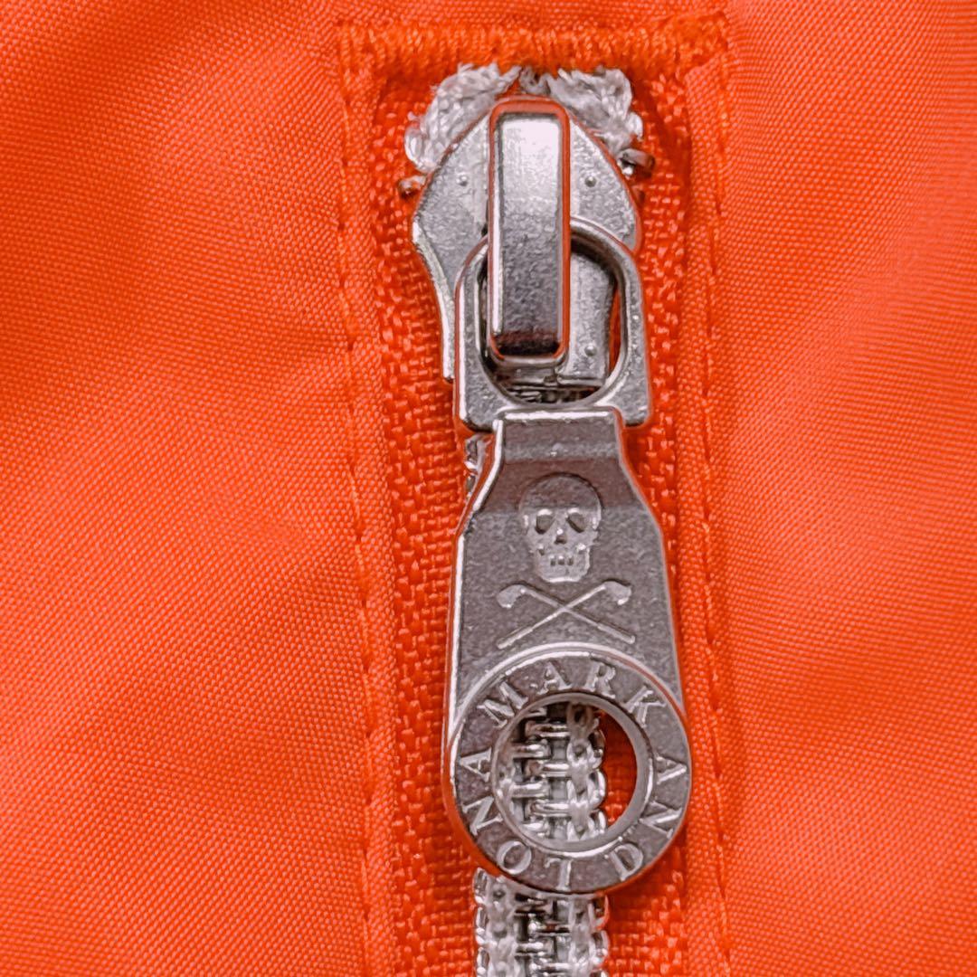 【レディースM⭐️美品】 マークアンドロナ　ナイロンジャケット　ゴルフ　ドクロ