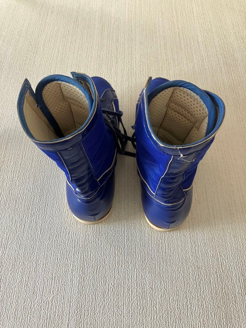 mizuno ボクシングシューズ ブルー ハイカット25.5㎝