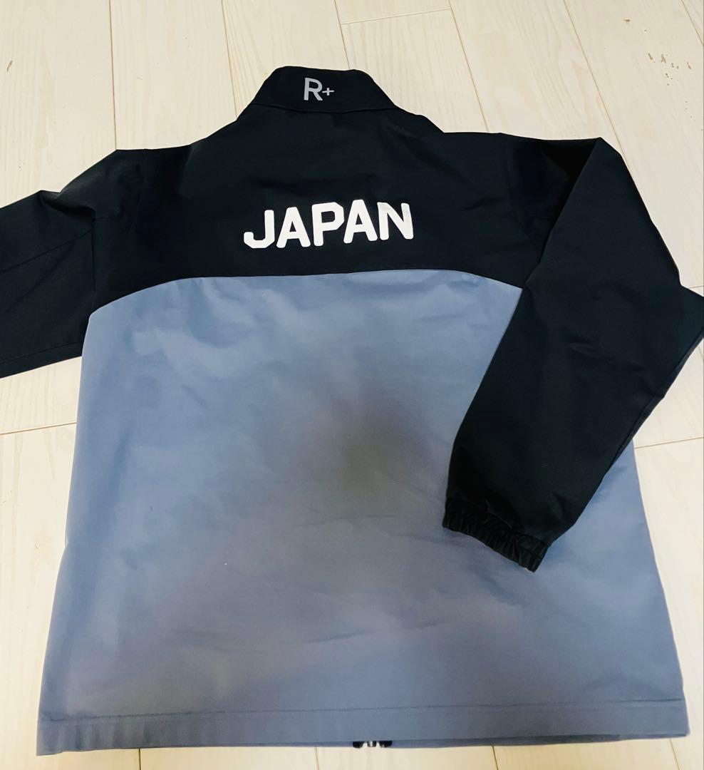 ラグビー日本代表　ウォームアップジャケット 黒/グレー　使用済み