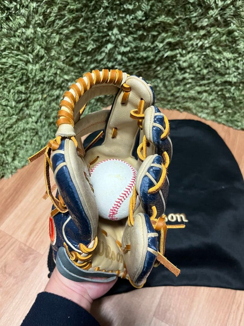 Wilson A2000 JA27 硬式内野手用グラブ キャメル×ネイビーSSS