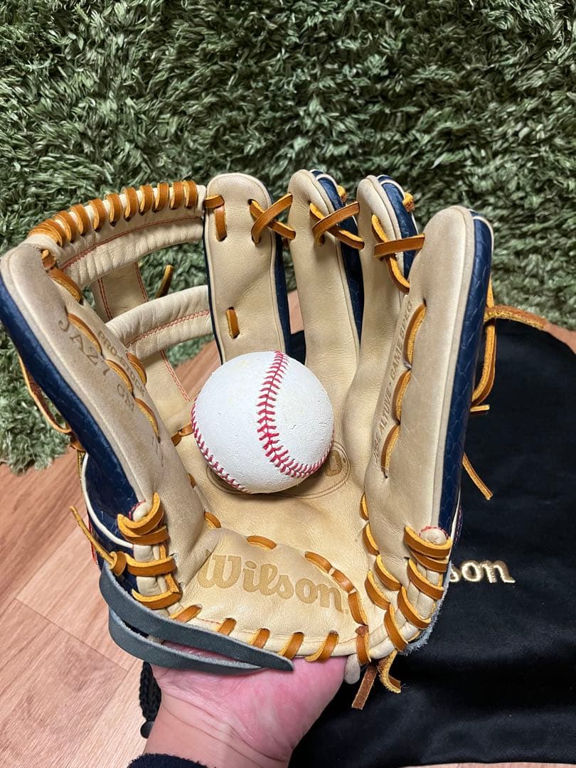 Wilson A2000 JA27 硬式内野手用グラブ キャメル×ネイビーSSS