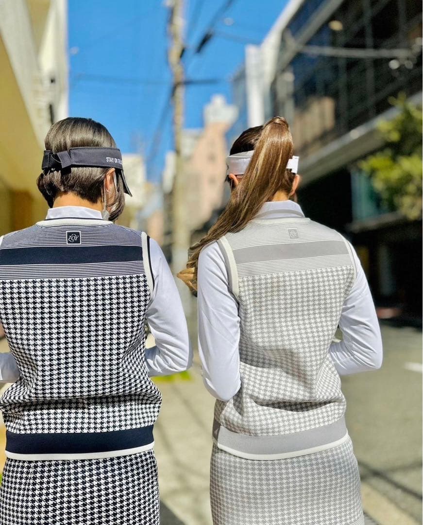 ZOY ウルトラ撥水加工 WOMENS 撥水千鳥JQ ベスト ゴルフウェア